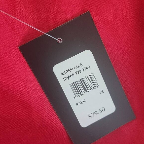 Frederick's of Hollywood Ruby Pink Satin Robe Size 1X NWT Lingerie Shower - Picture 8 of 10